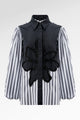 The Monogram Embroidery Beads Shirt - Black Choco