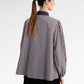 The Monogram Embroidery Beads Shirt - Choco