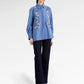 The Monogram Embroidery Shirt - Timeless Blue