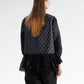 The Monogram Peplum Shirt - Black