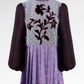 The Monogram Pleated Tunic - Maroon Blue