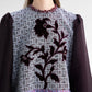 The Monogram Pleated Tunic - Maroon Blue
