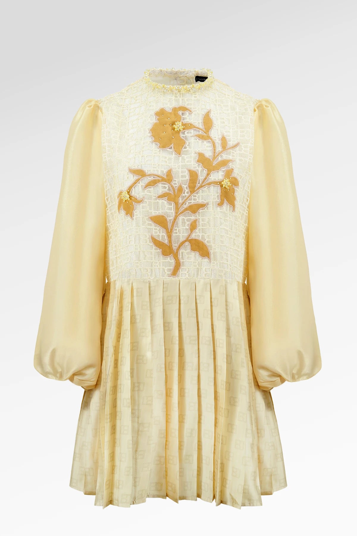 The Monogram Pleated Tunic - Yuzu