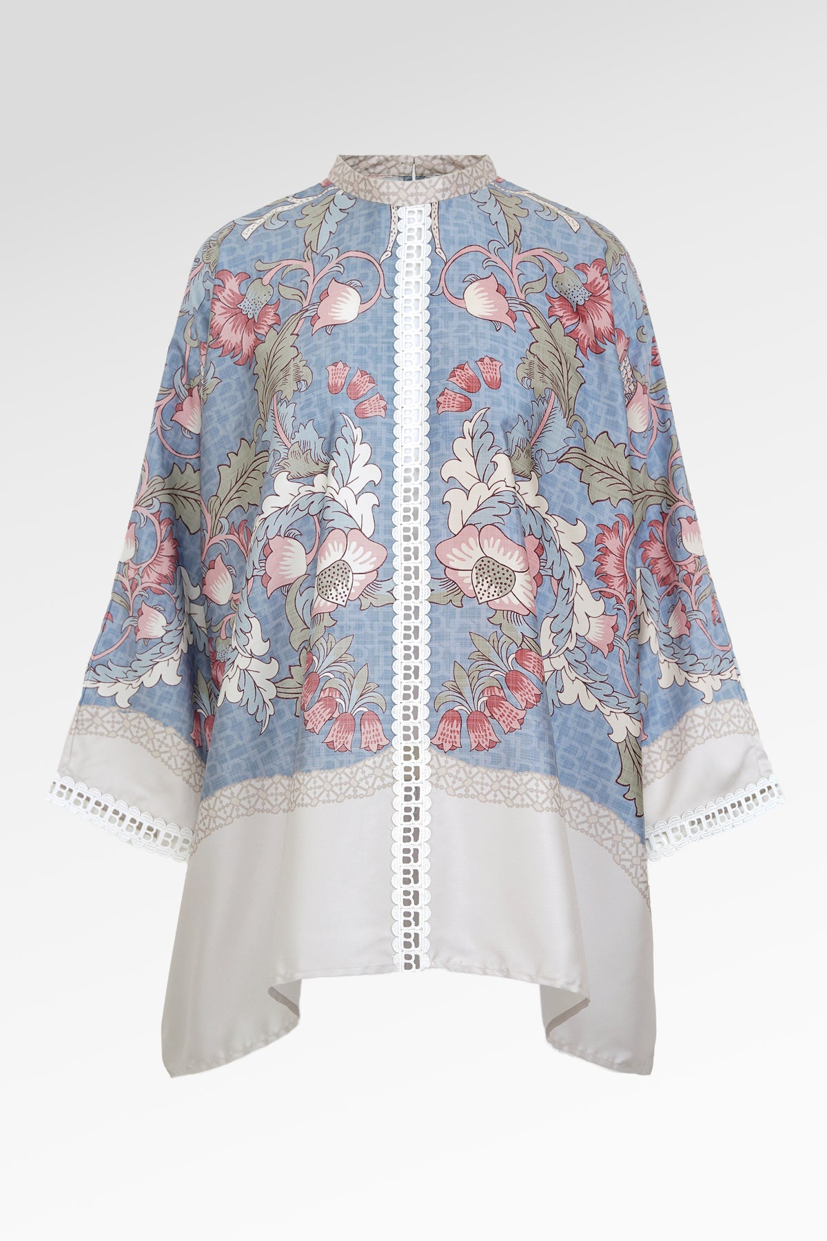 The Regal Batwing Blouse - Ciel