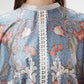 The Regal Batwing Blouse - Ciel