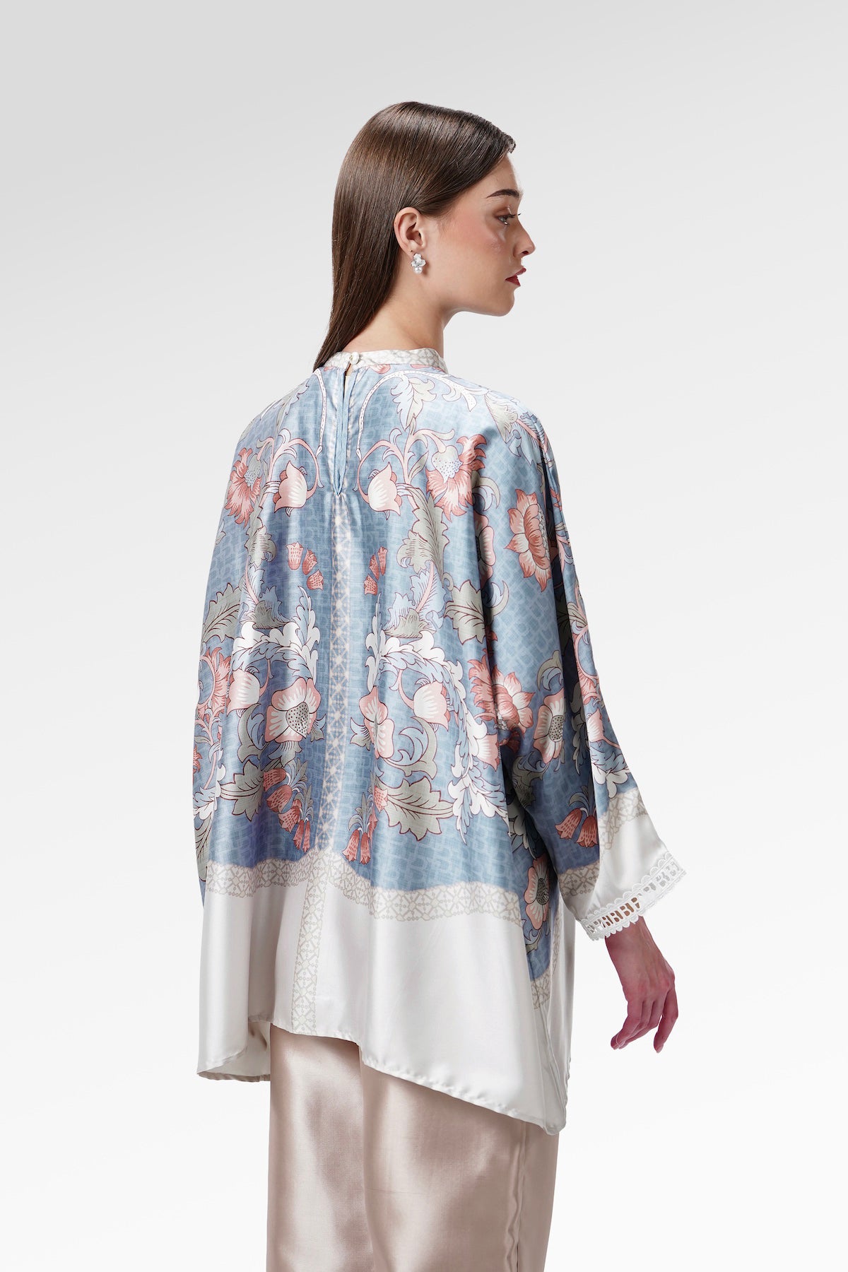 The Regal Batwing Blouse - Ciel