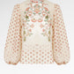 The Regal Embroidery Lace Blouse - Sungold