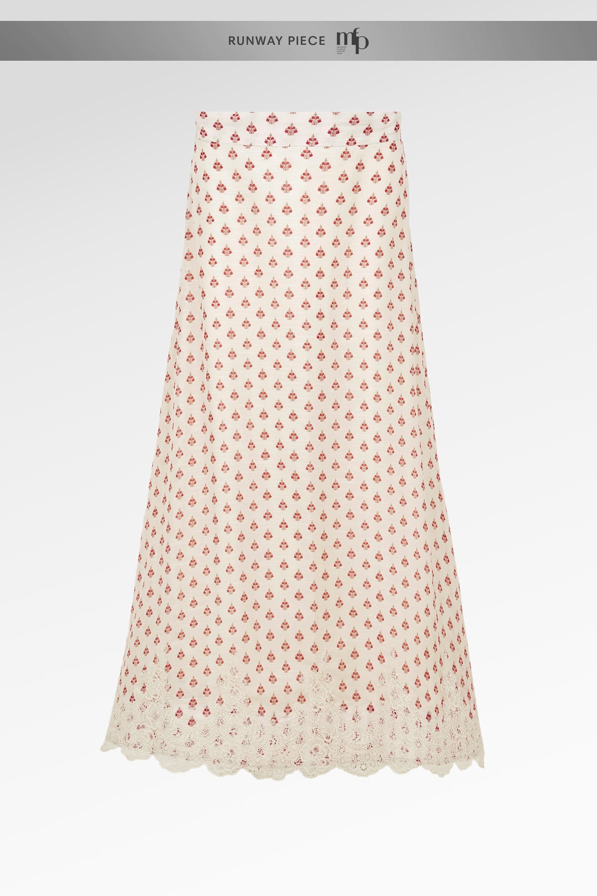 The Regal Embroidery Lace Skirt - Sungold