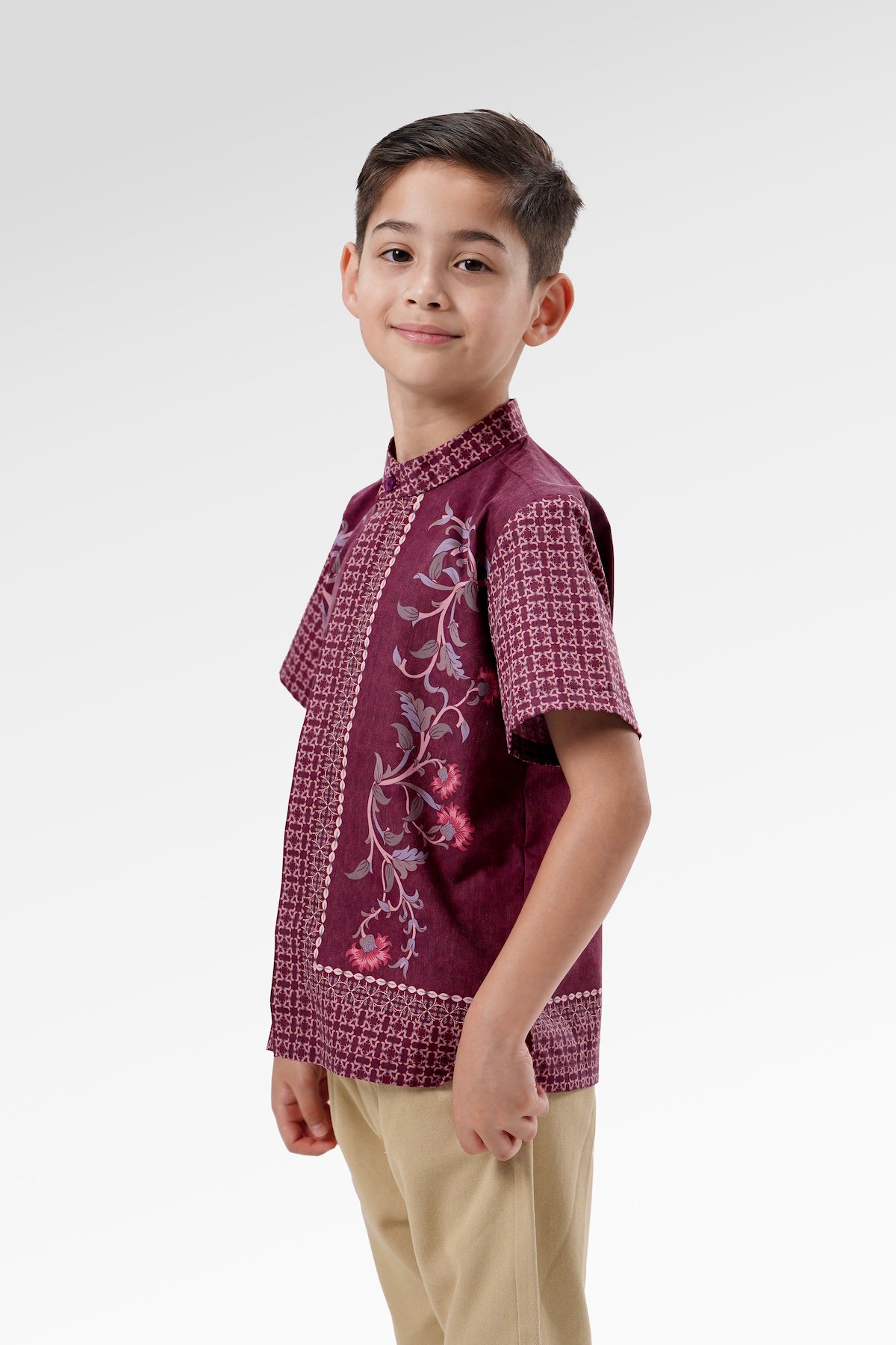 The Regal Kids Men Shirt - Burgundy