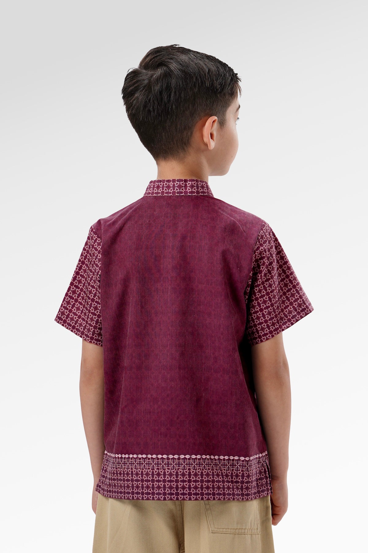 The Regal Kids Men Shirt - Burgundy
