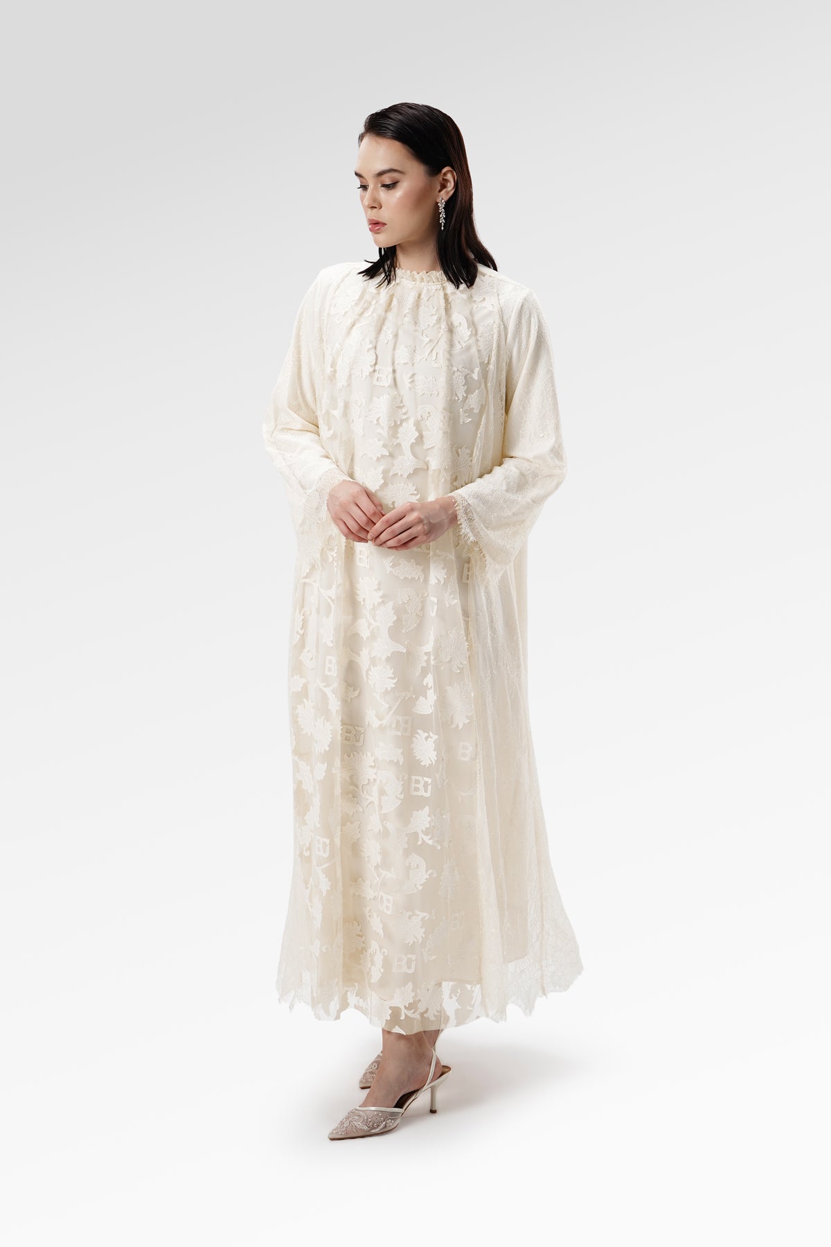 The Regal Lace Dress - Sungold