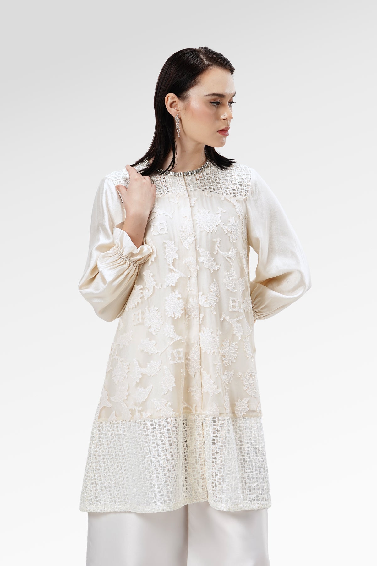 The Regal Lace Tunic - Sungold