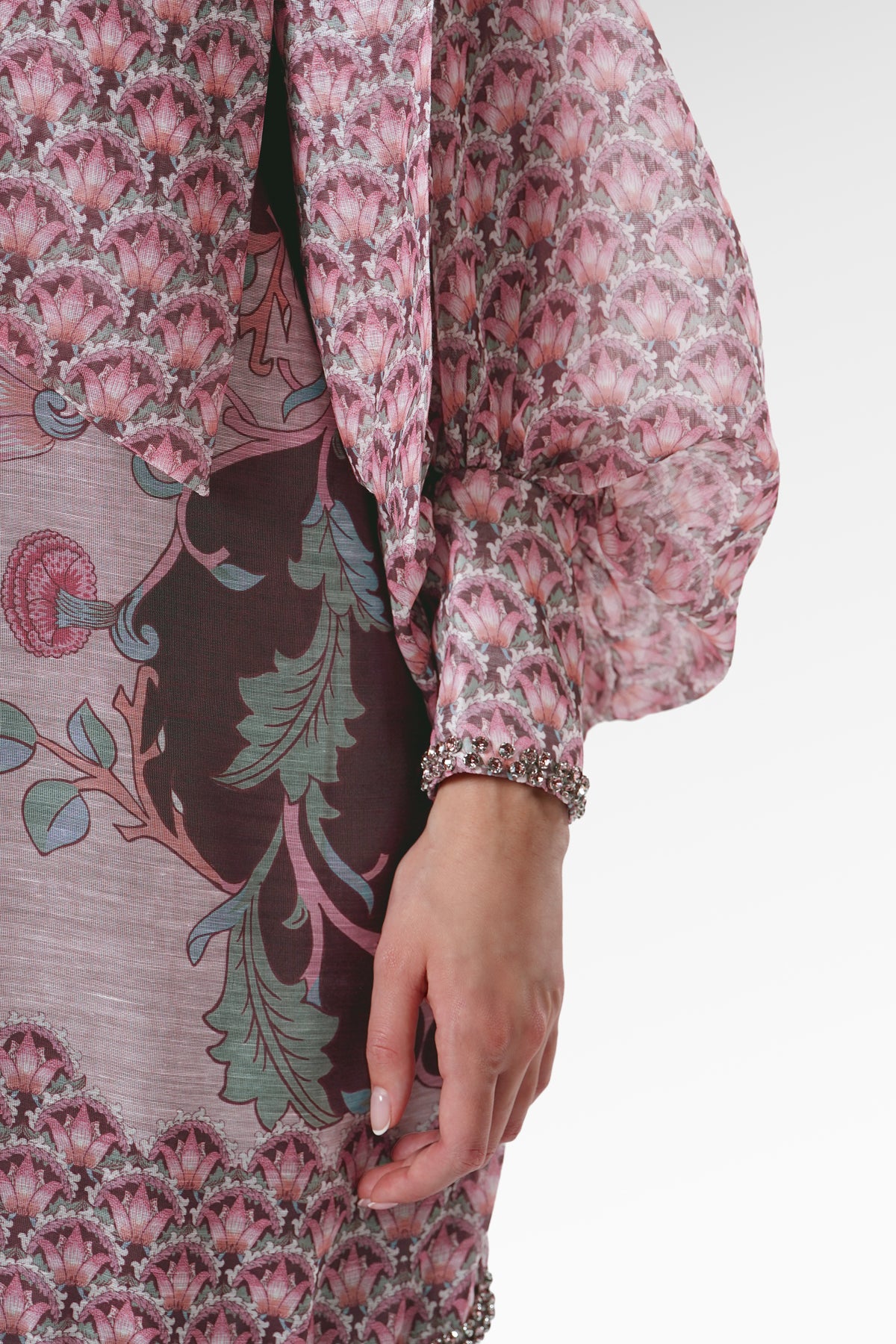 The Regal Loose Bow Blouse - Burgundy