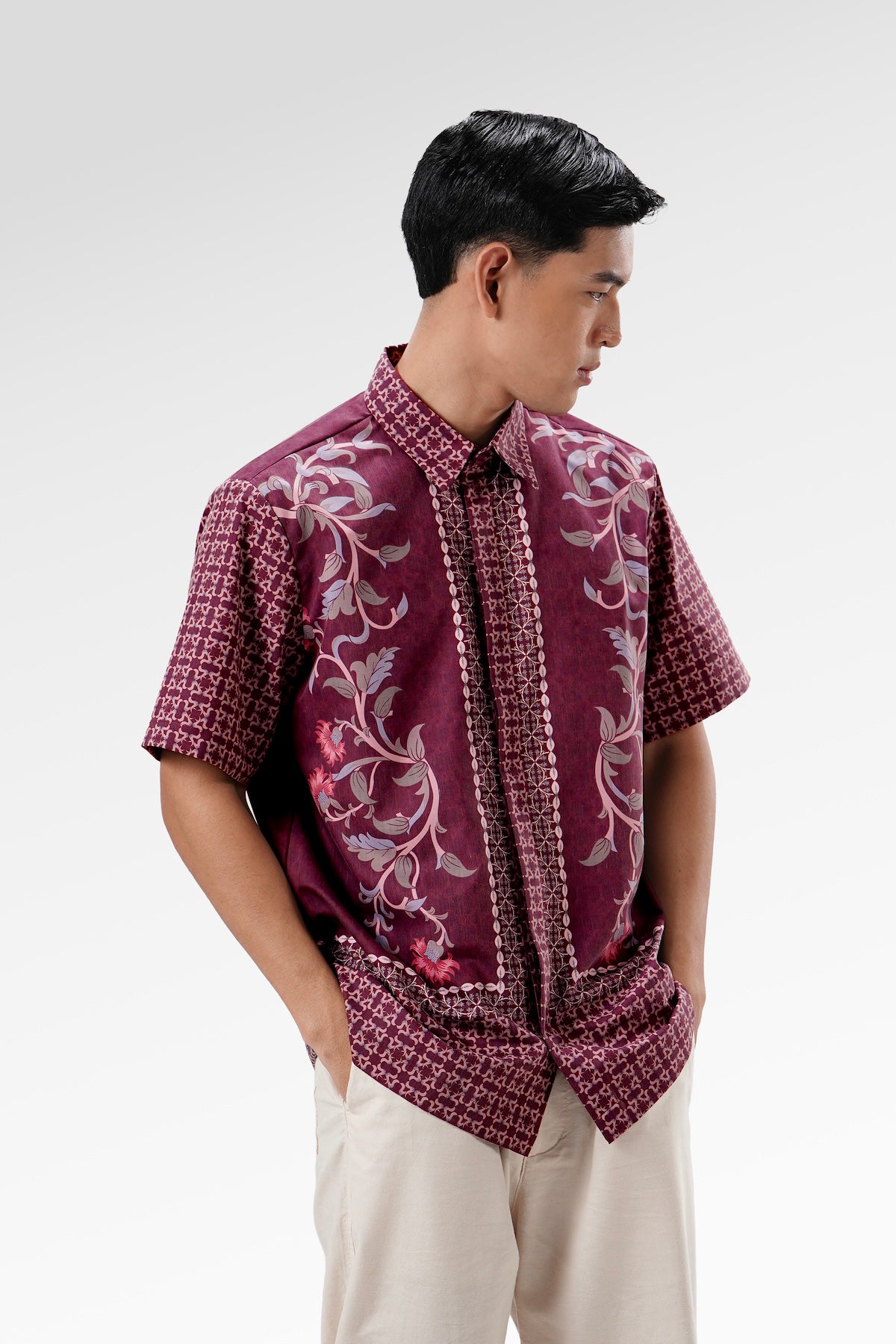 The Regal Men Shirt - Burgundy