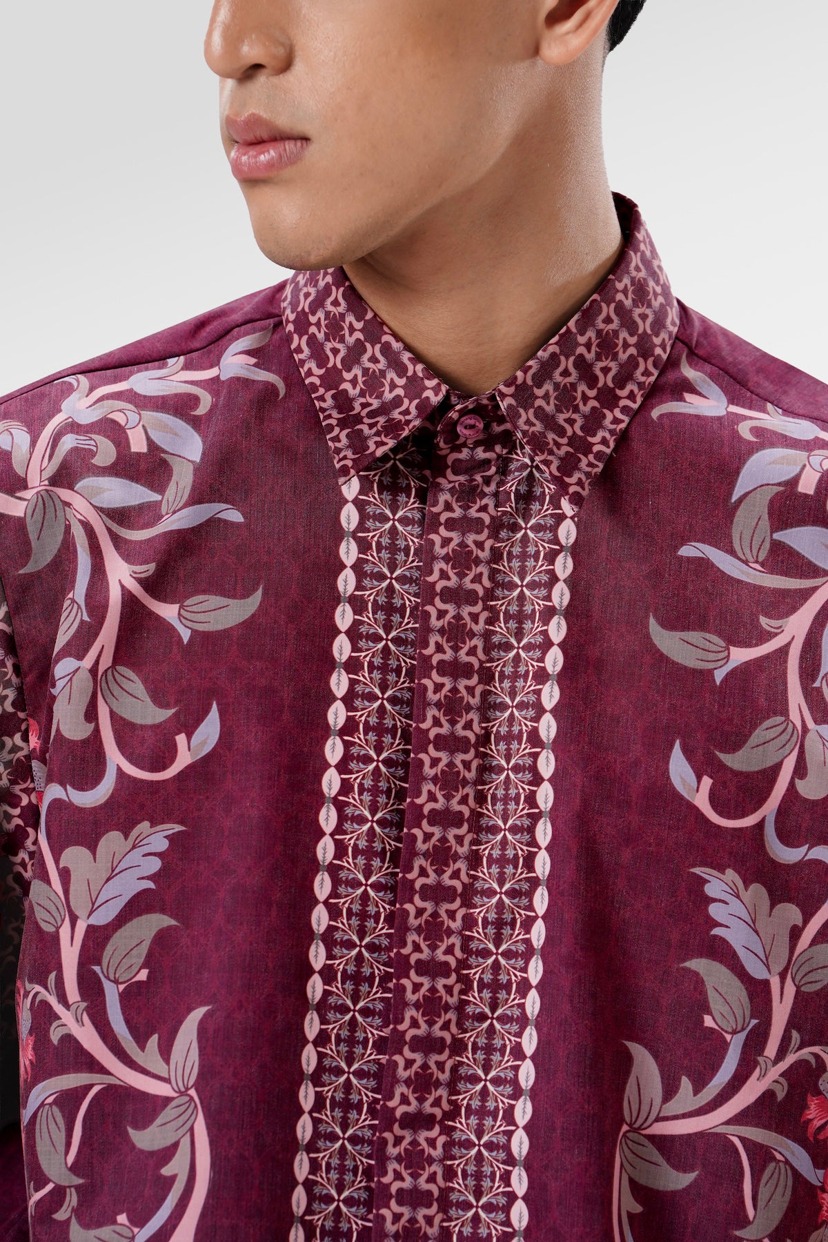 The Regal Men Shirt - Burgundy