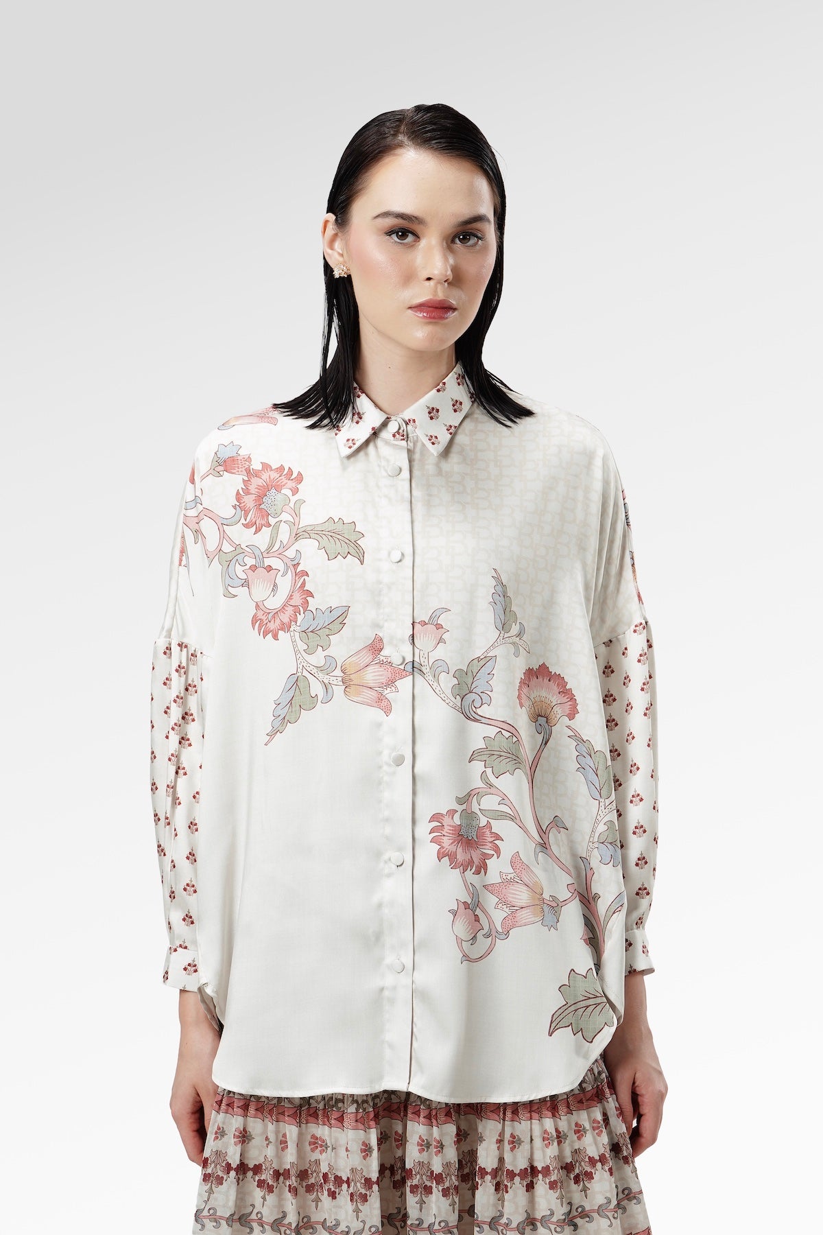 The Regal Oversized Shirt - Sandsage