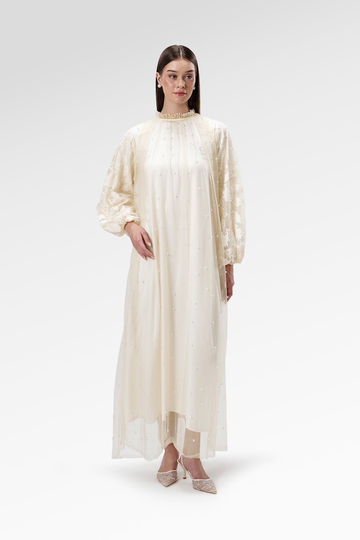 The Regal Pearl Dress - Sungold