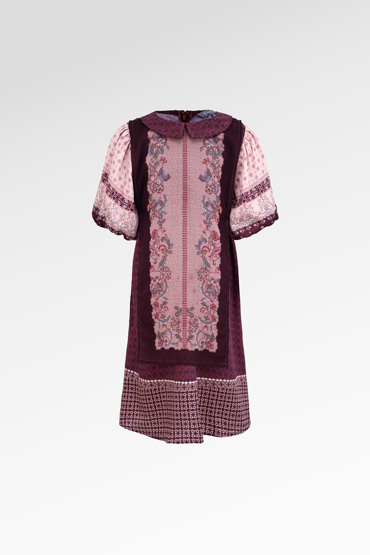 The Regal Puff Kids Dress - Burgundy