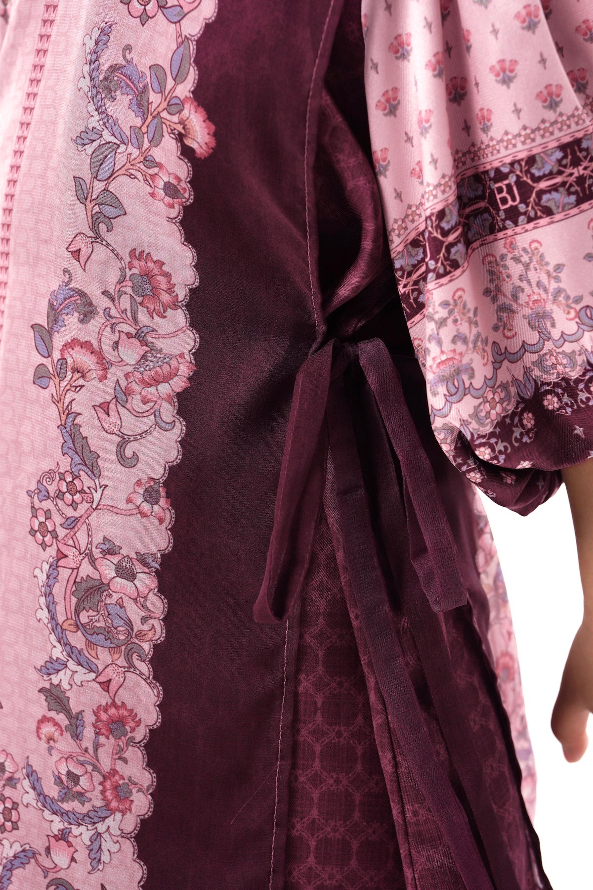 The Regal Puff Kids Dress - Burgundy