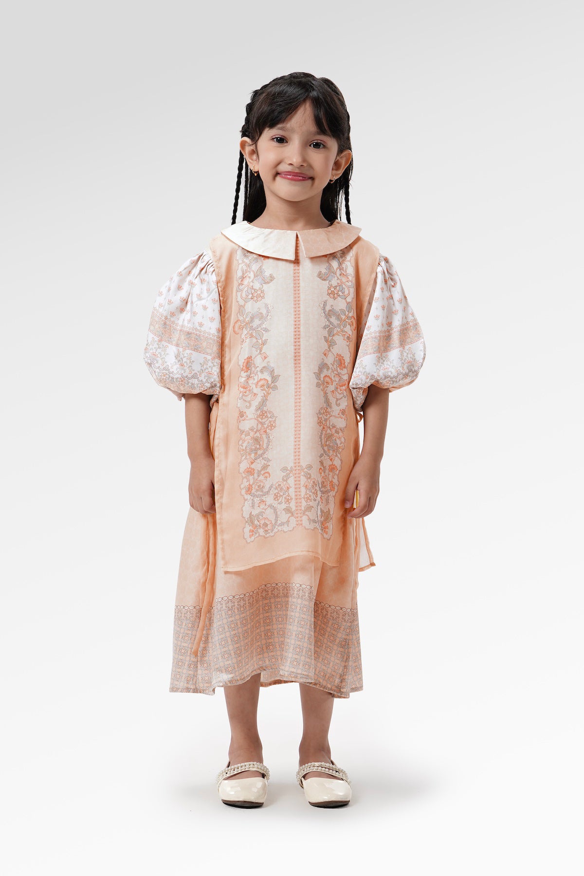 The Regal Puff Kids Dress - Sungold