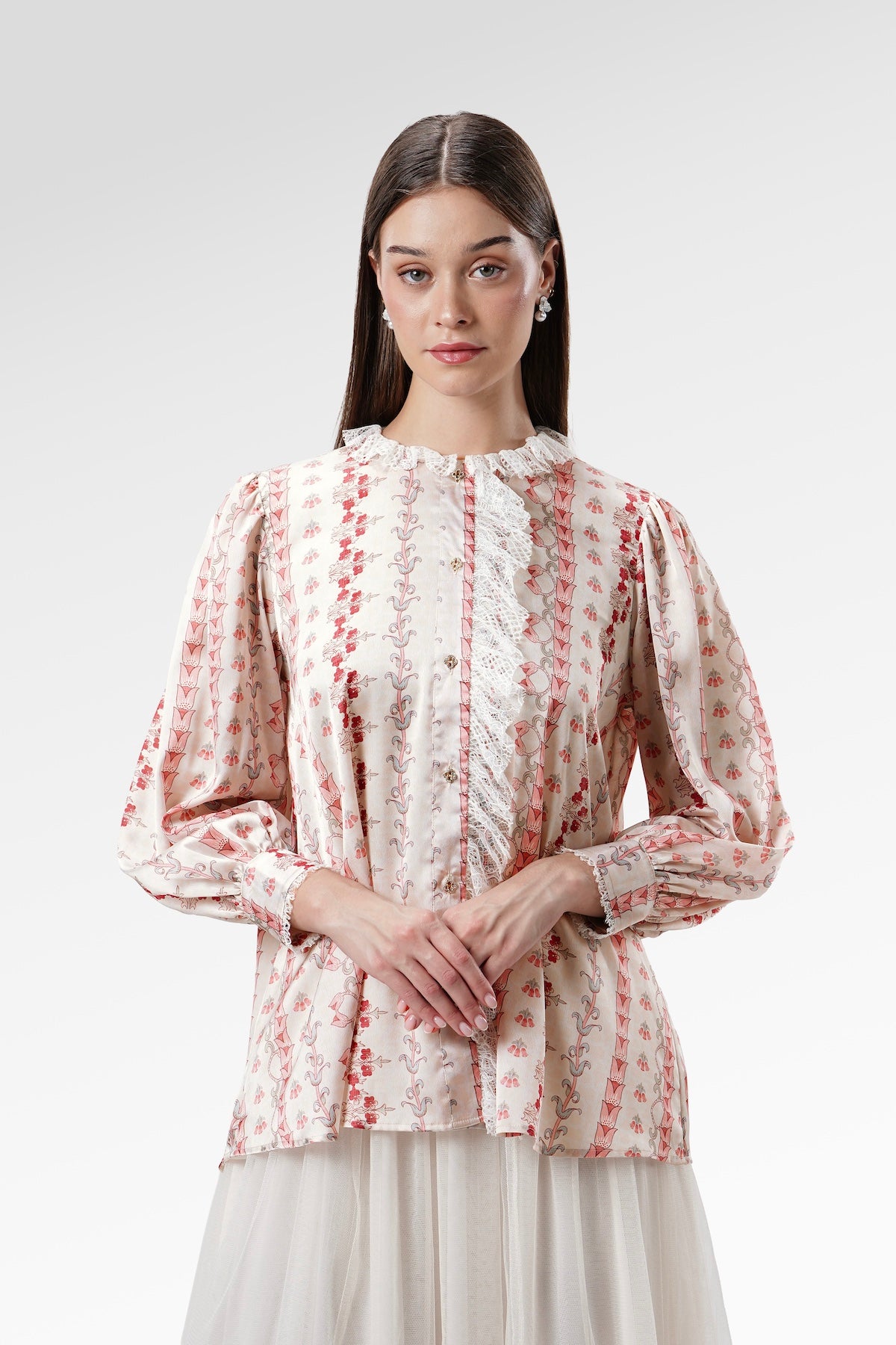 The Regal Ruffle Shirt - Sungold