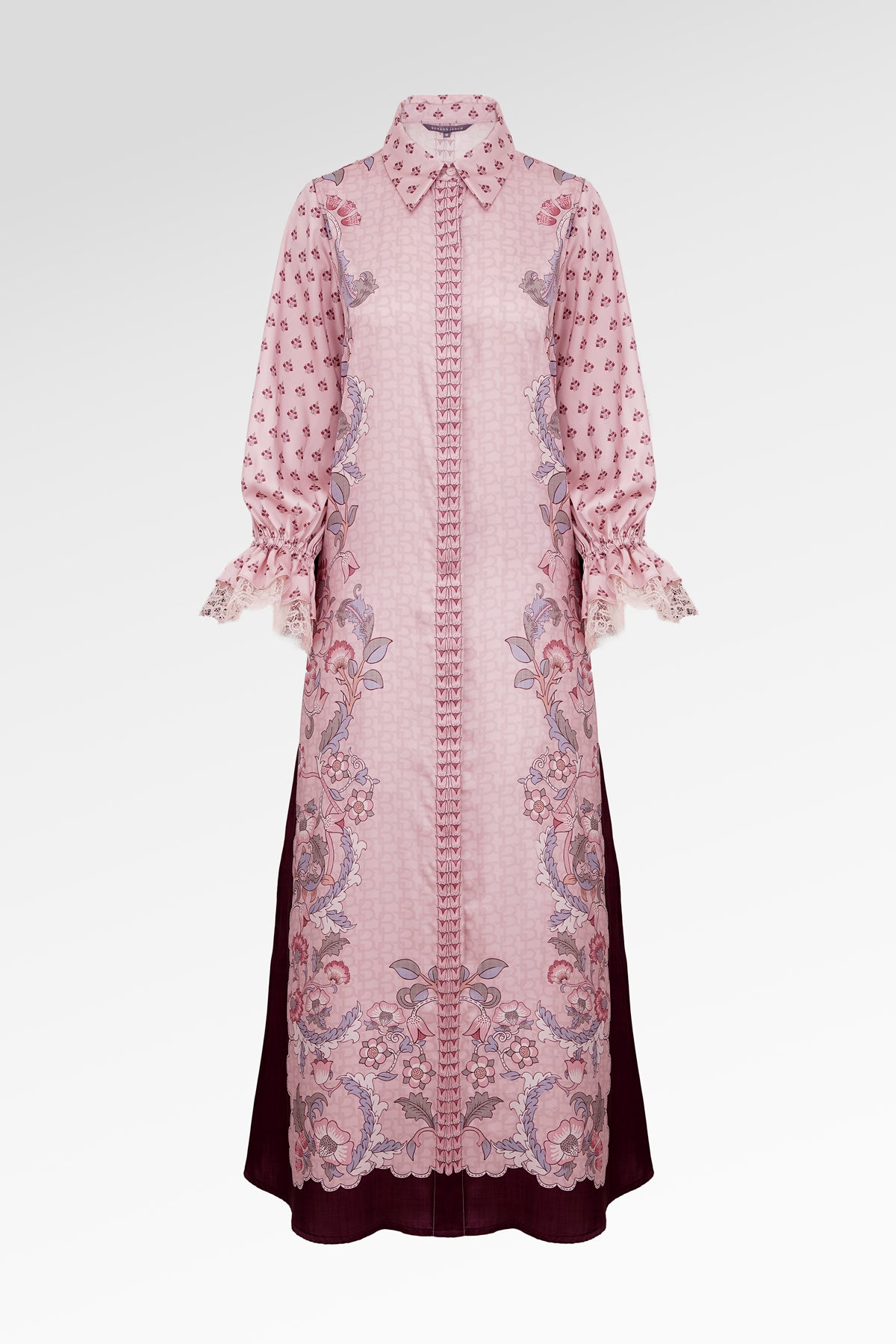 The Regal Shirt Dress - Burgundy