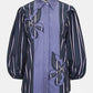 Tanisha Embroidery Shirt - Deep Ocean