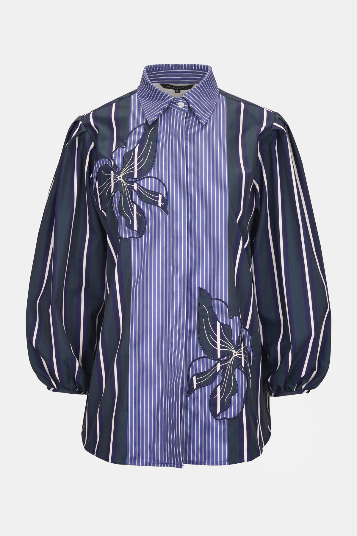 Tanisha Embroidery Shirt - Deep Ocean