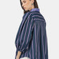 Tanisha Embroidery Shirt - Deep Ocean