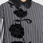 Thalassa Embroidery Shirt - Black