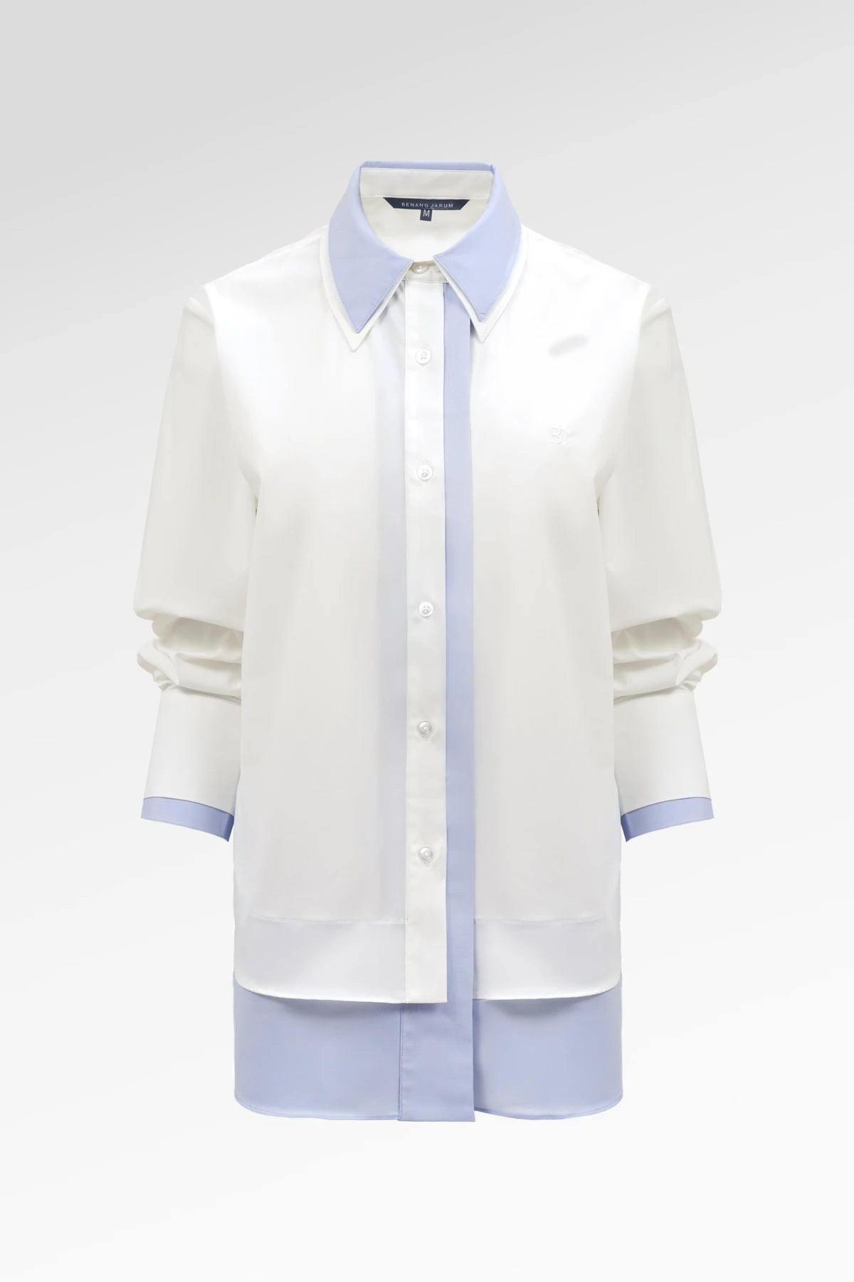 Thalia Two Tone Shirt - White