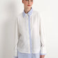 Thalia Two Tone Shirt - White