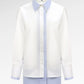Thalia Two Tone Shirt - White