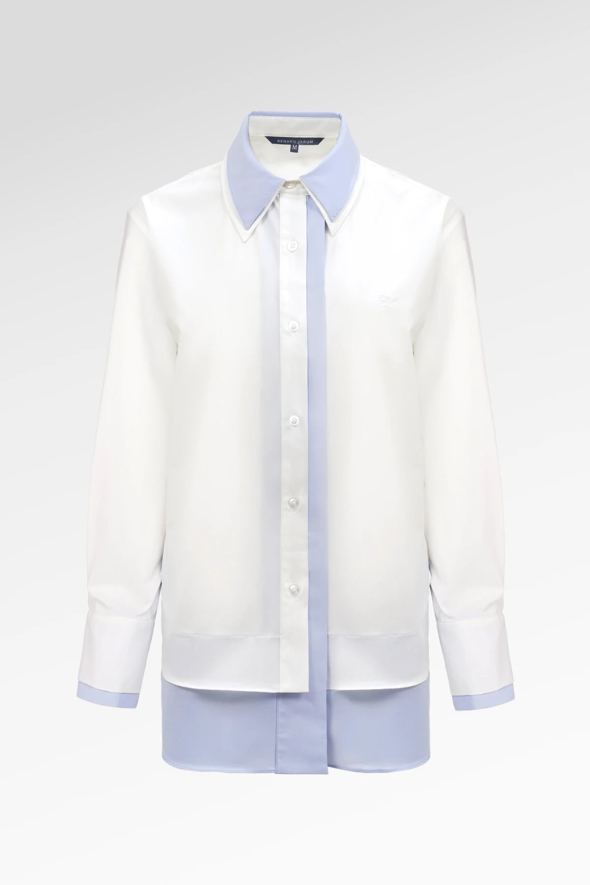 Thalia Two Tone Shirt - White