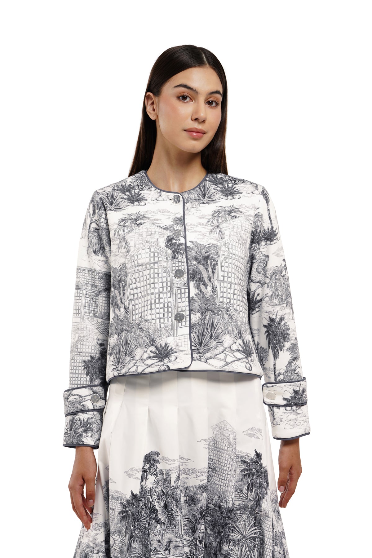 Toile Memoirs Crop Outer - Cloud