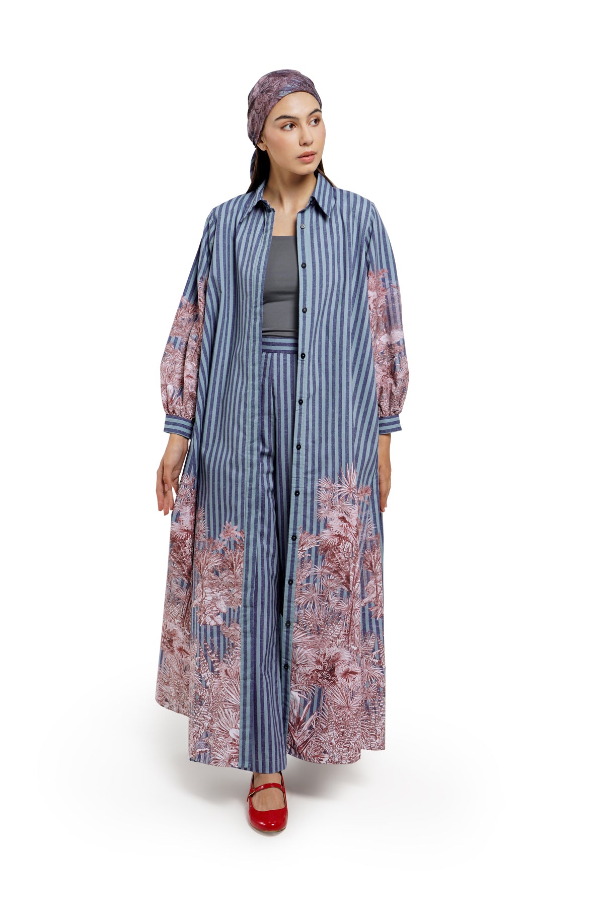 Toile Memoirs Dress - Blue Fern