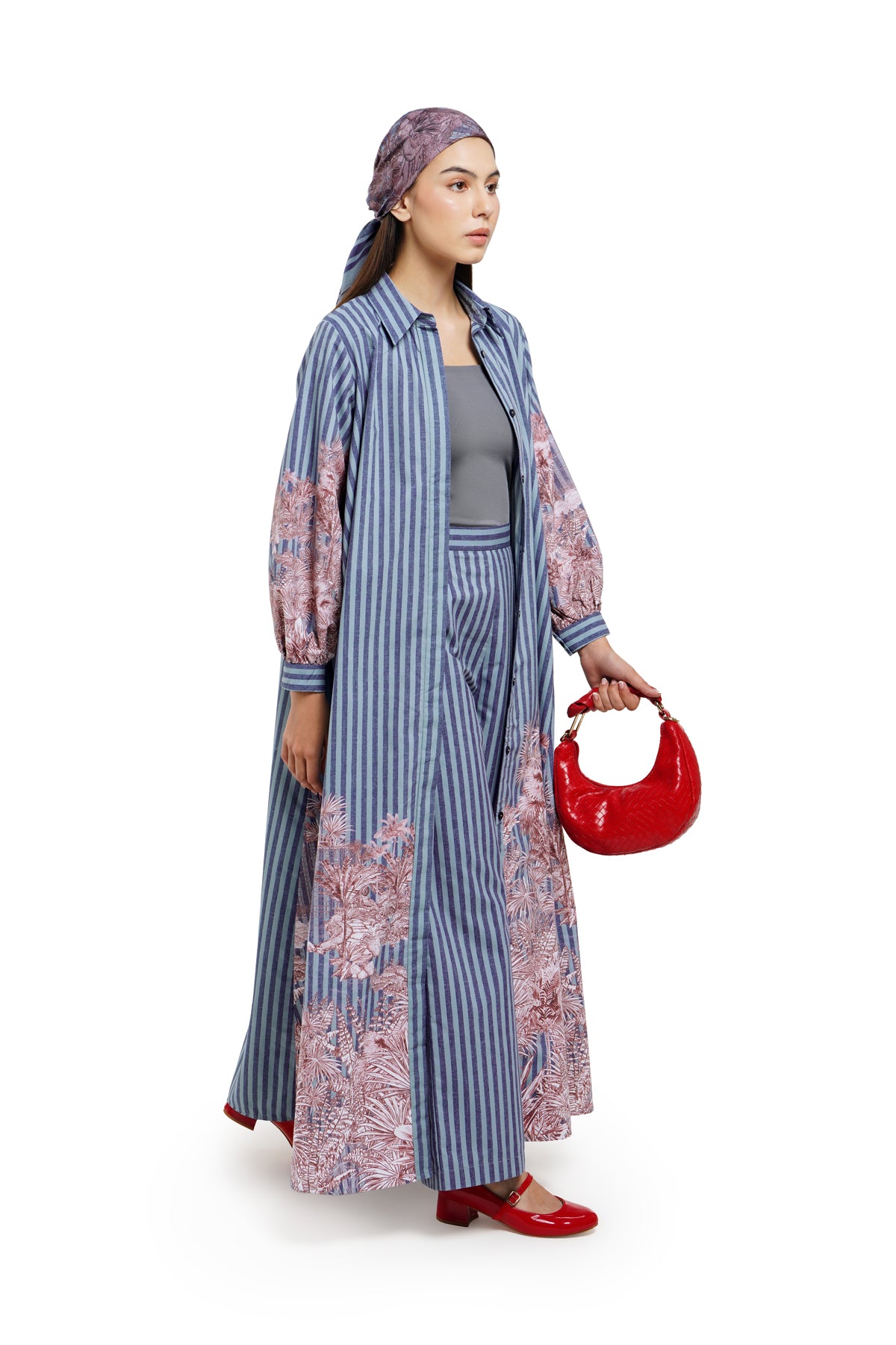 Toile Memoirs Dress - Blue Fern