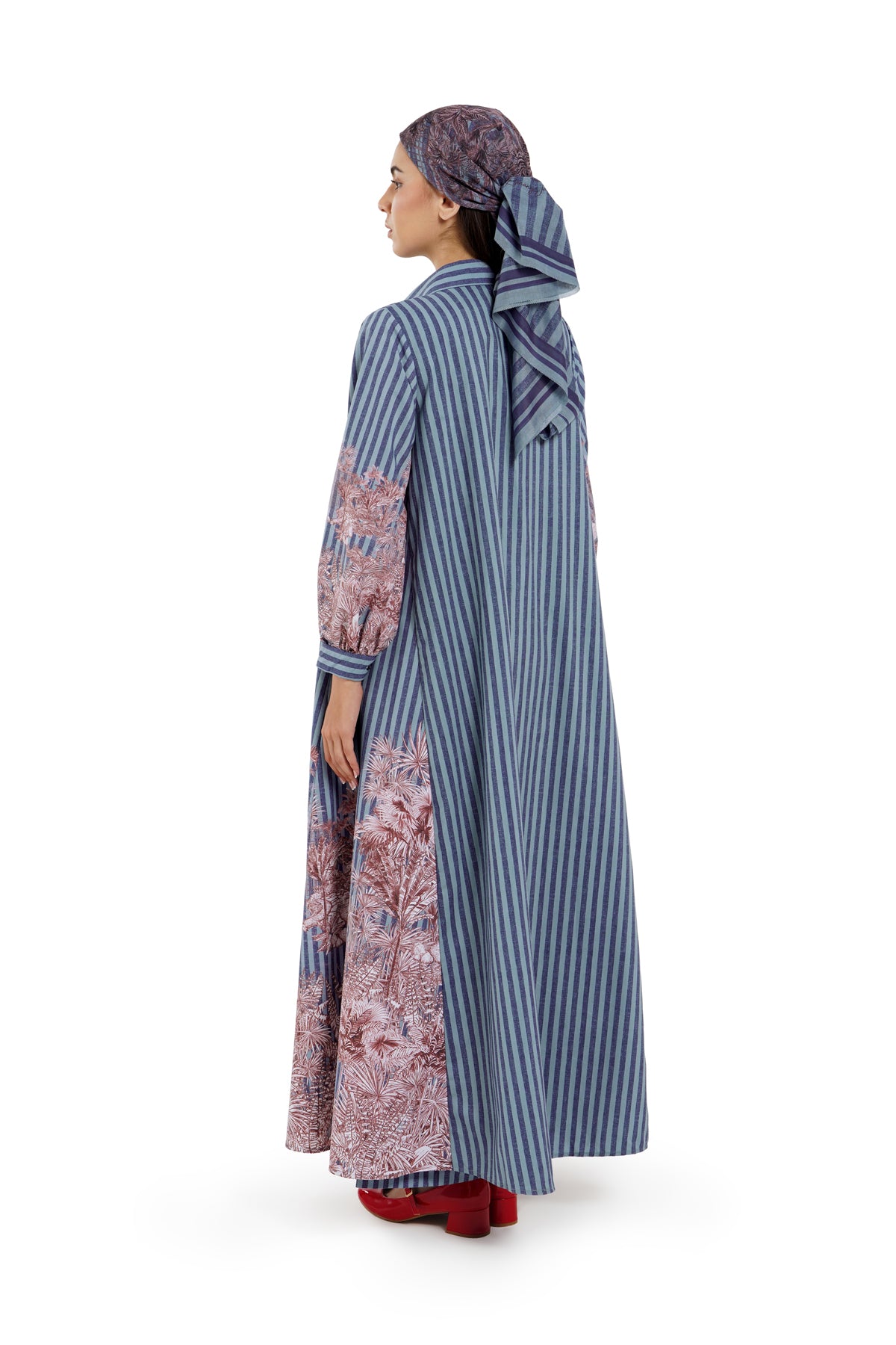 Toile Memoirs Dress - Blue Fern