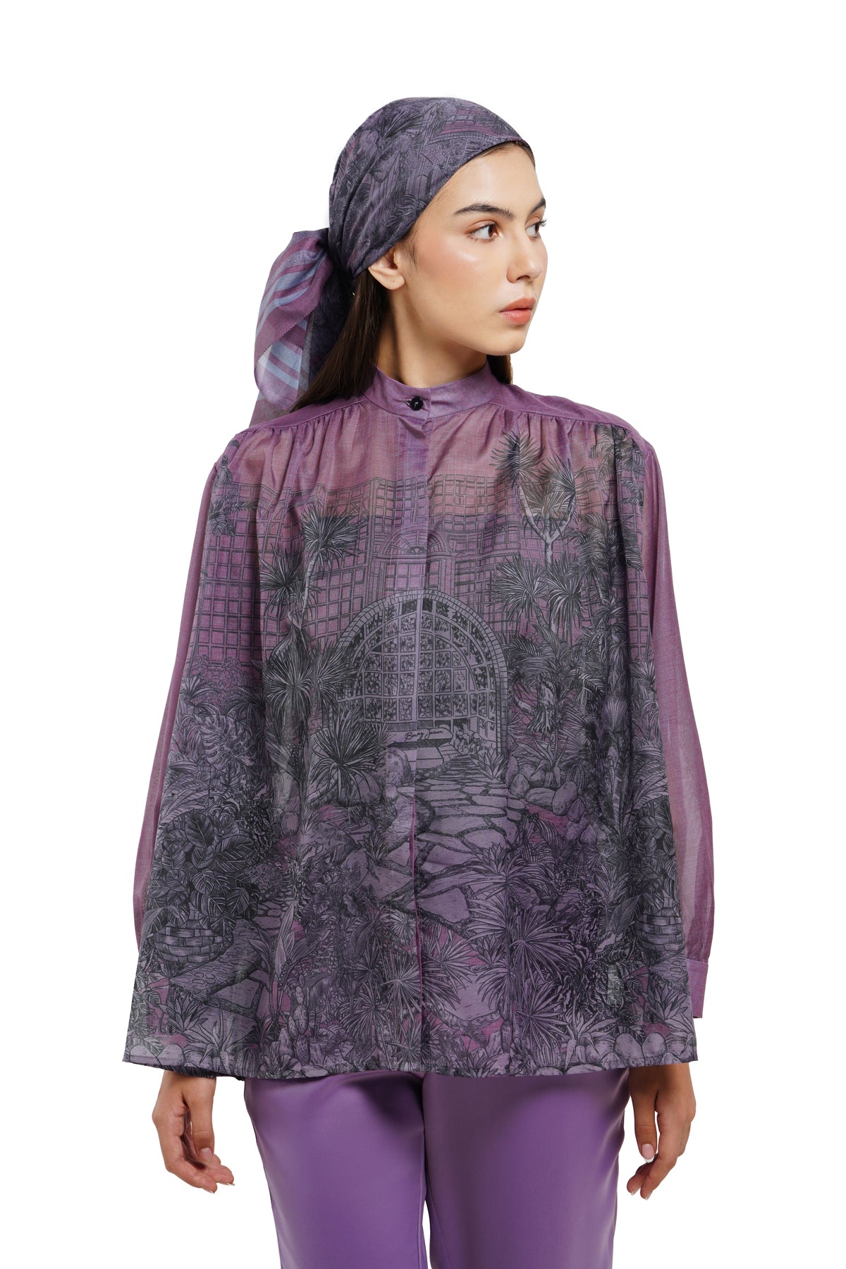 Toile Memoirs Gathered Shirt - Oxalis