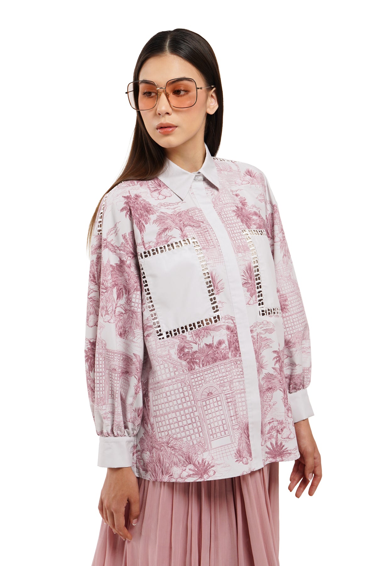 Toile Memoirs Lace Shirt - Fuchu