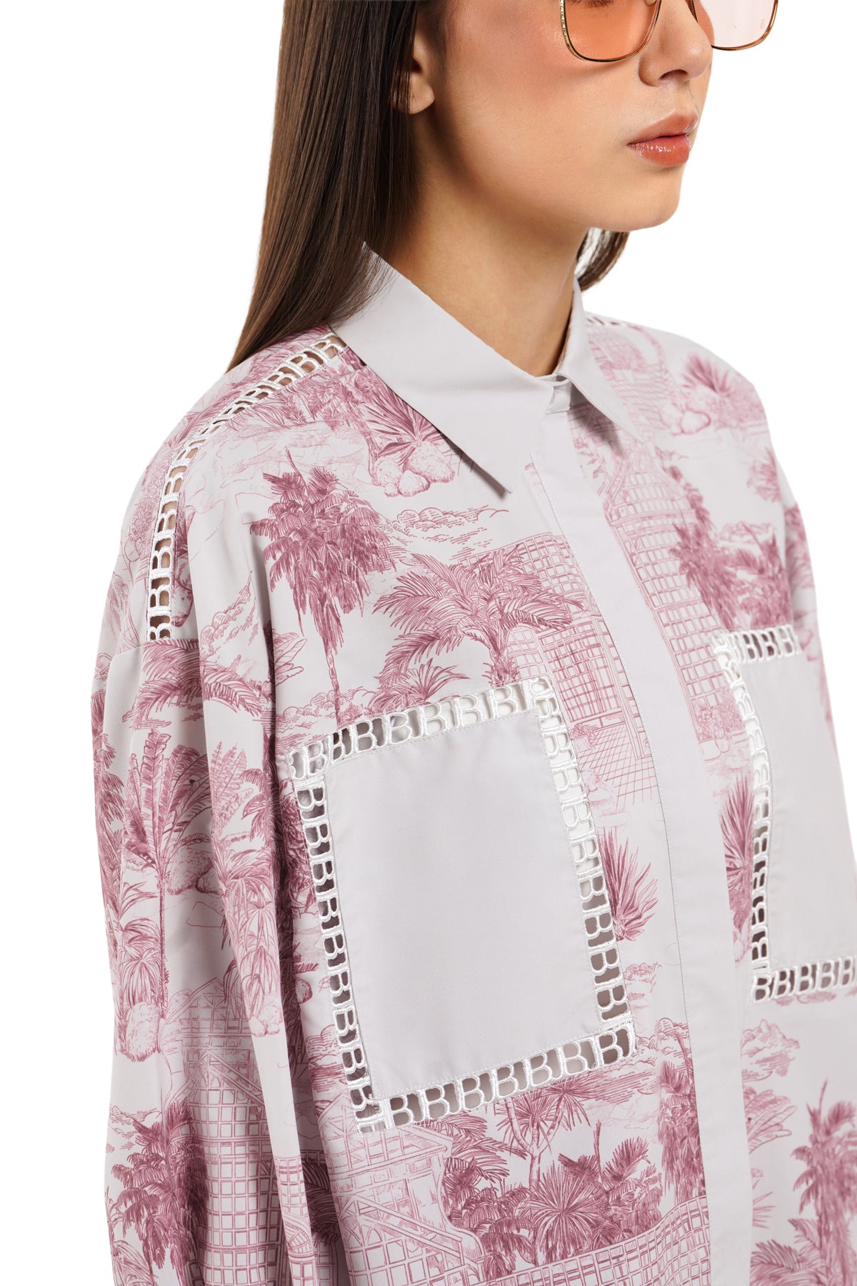 Toile Memoirs Lace Shirt - Fuchu