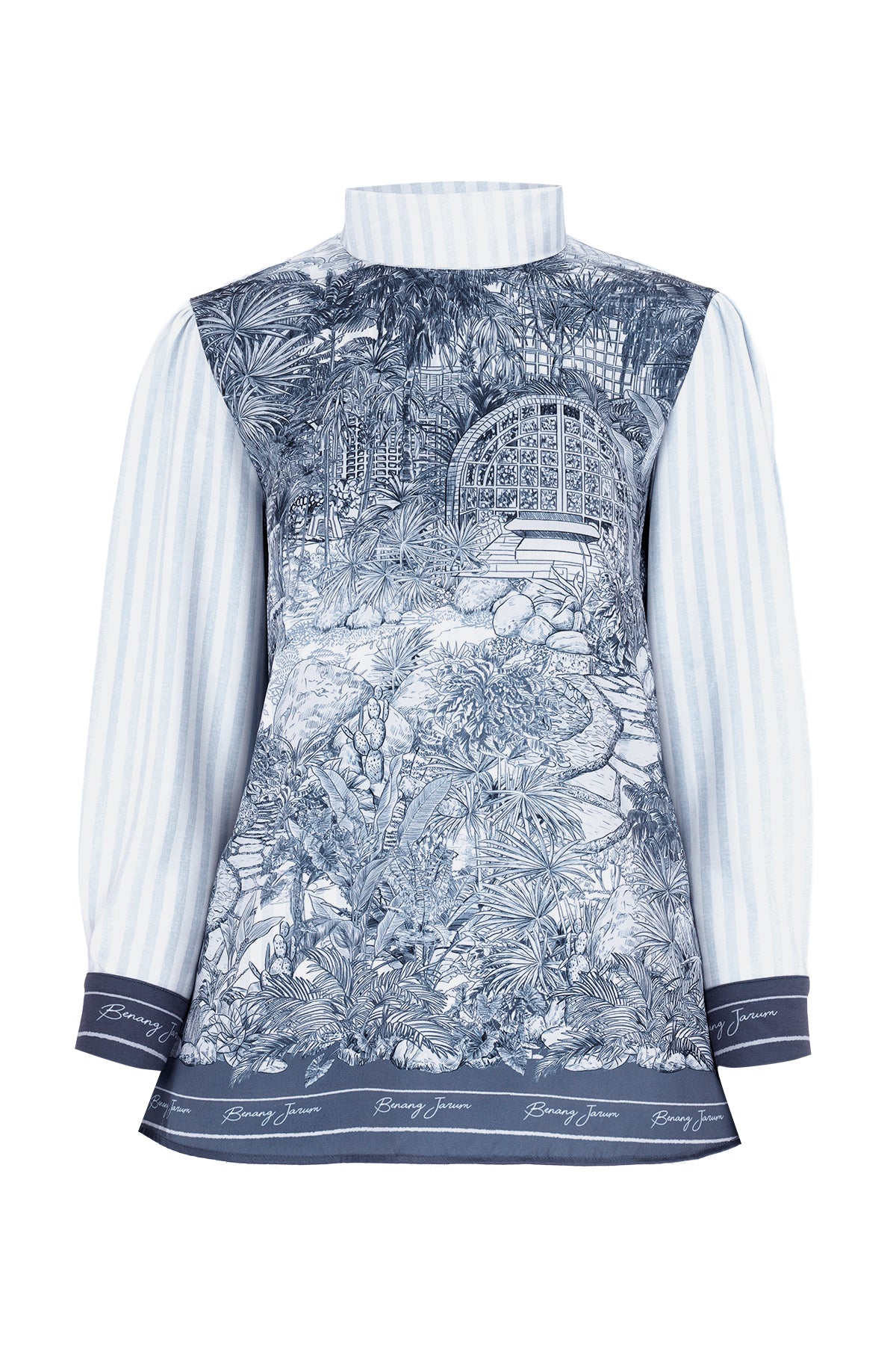Toile Memoirs Pleated Blouse - Frost