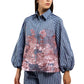 Toile Memoirs Raglan Shirt - Blue Fern