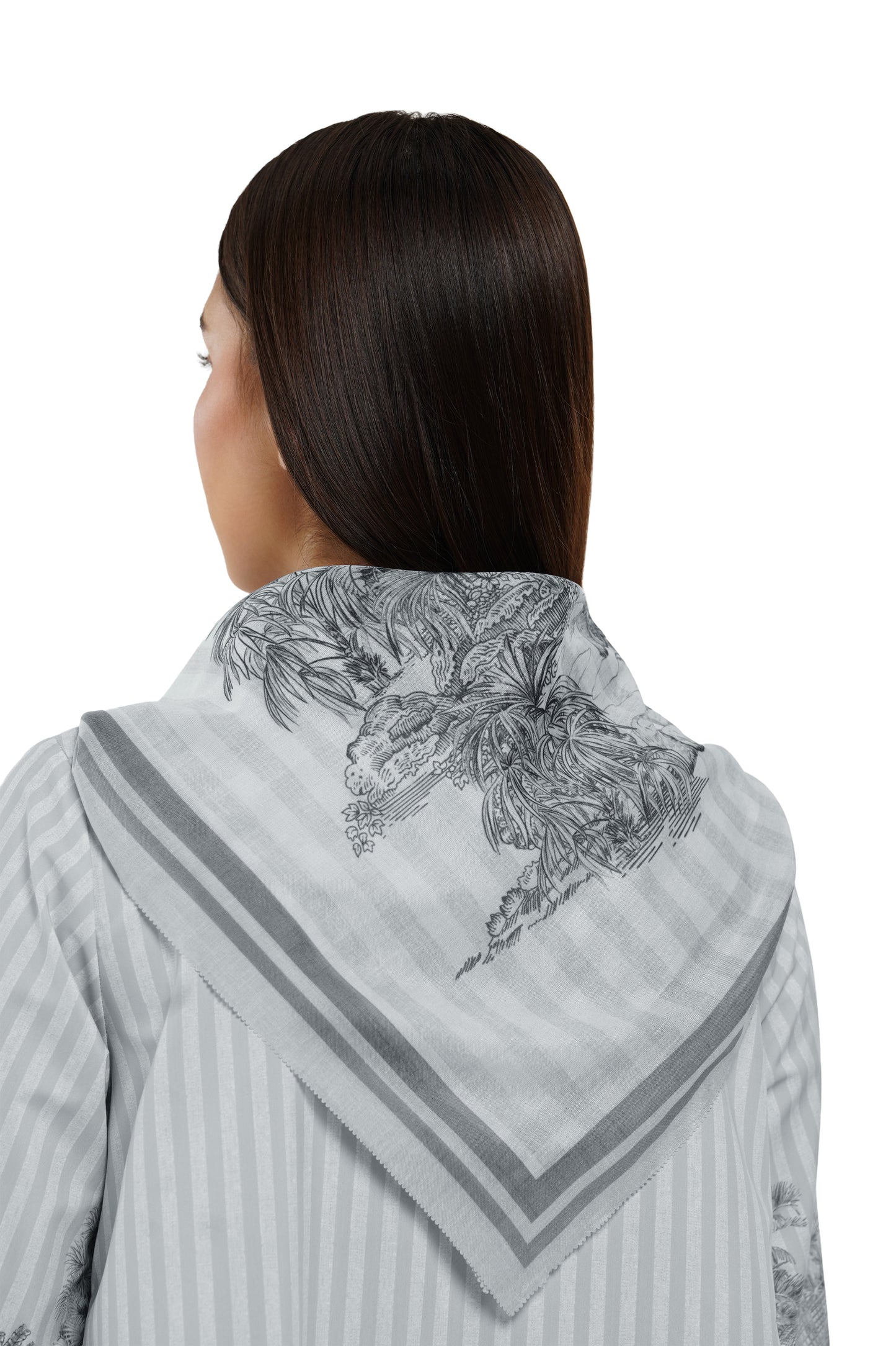 Toile Memoirs Scarf - Cloud