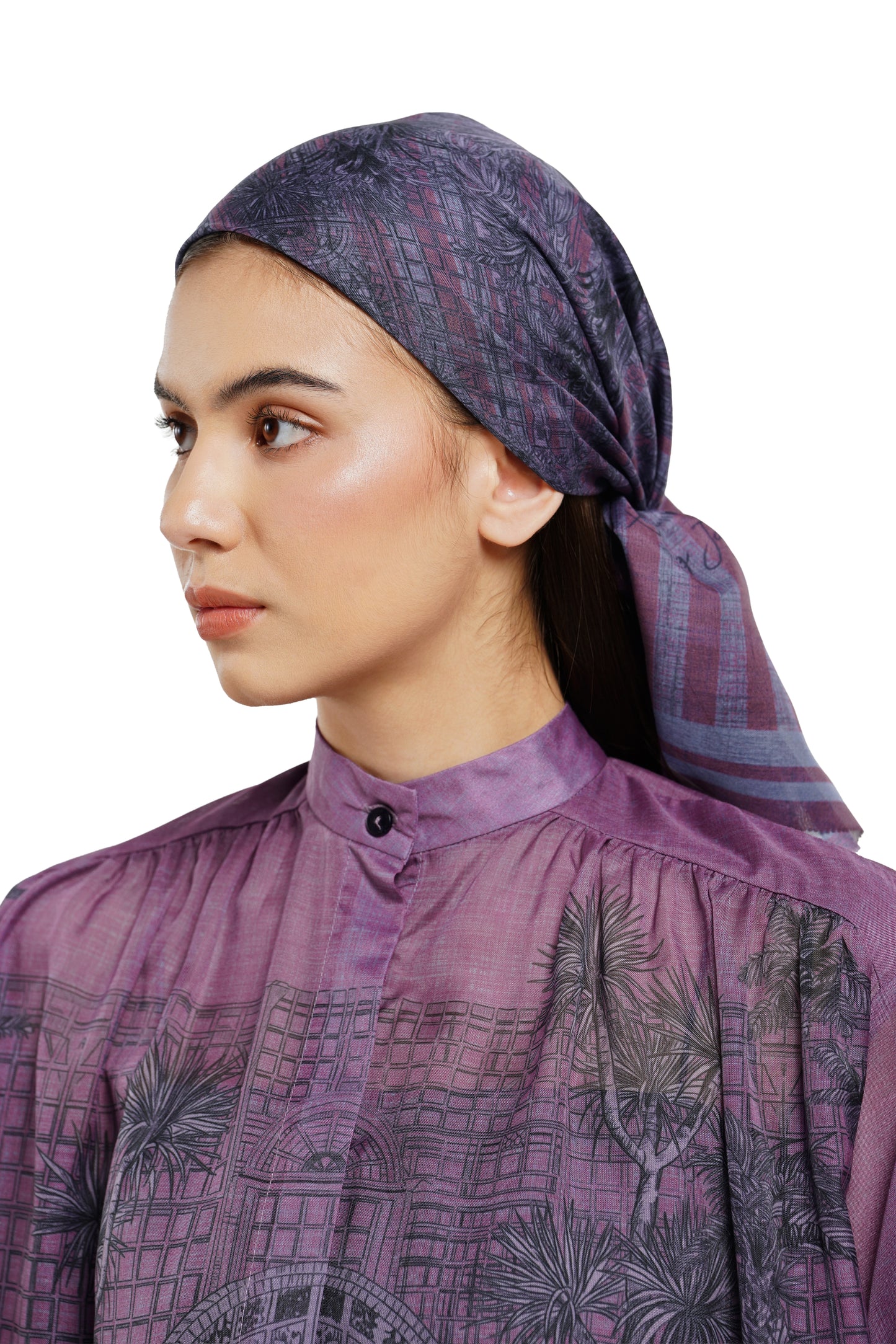 Toile Memoirs Scarf - Plum