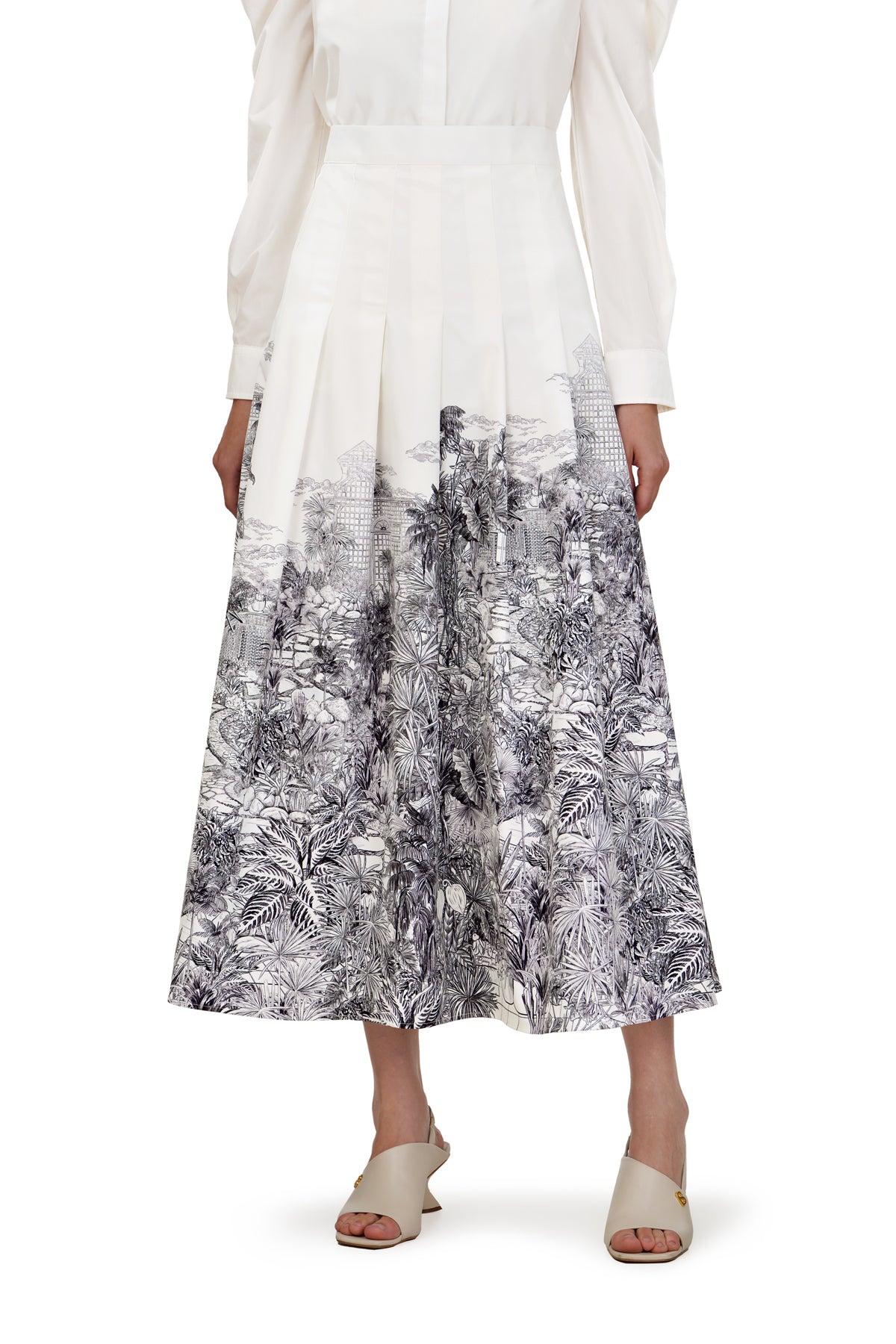 Toile Memoirs Skirt - Cloud