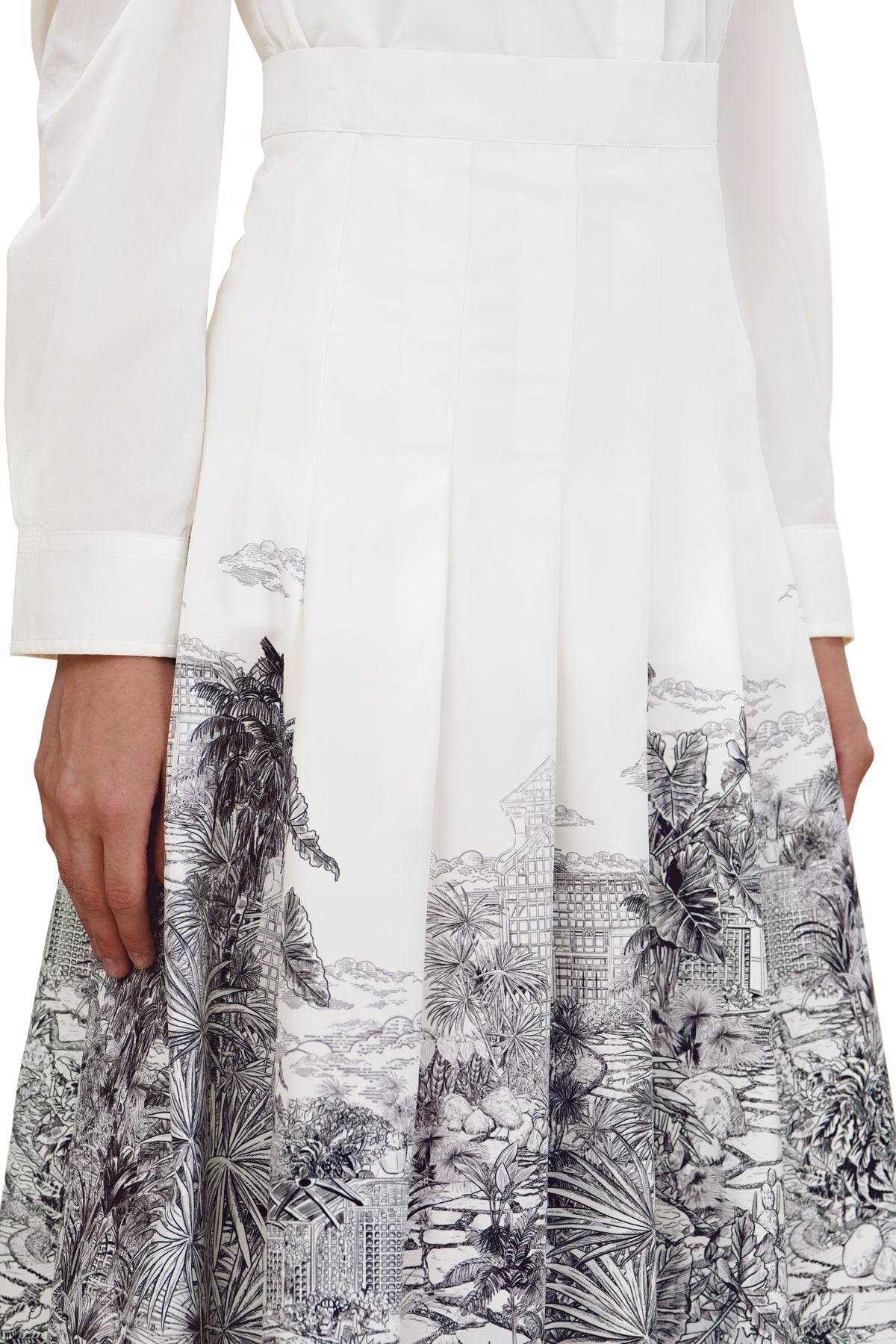 Toile Memoirs Skirt - Cloud