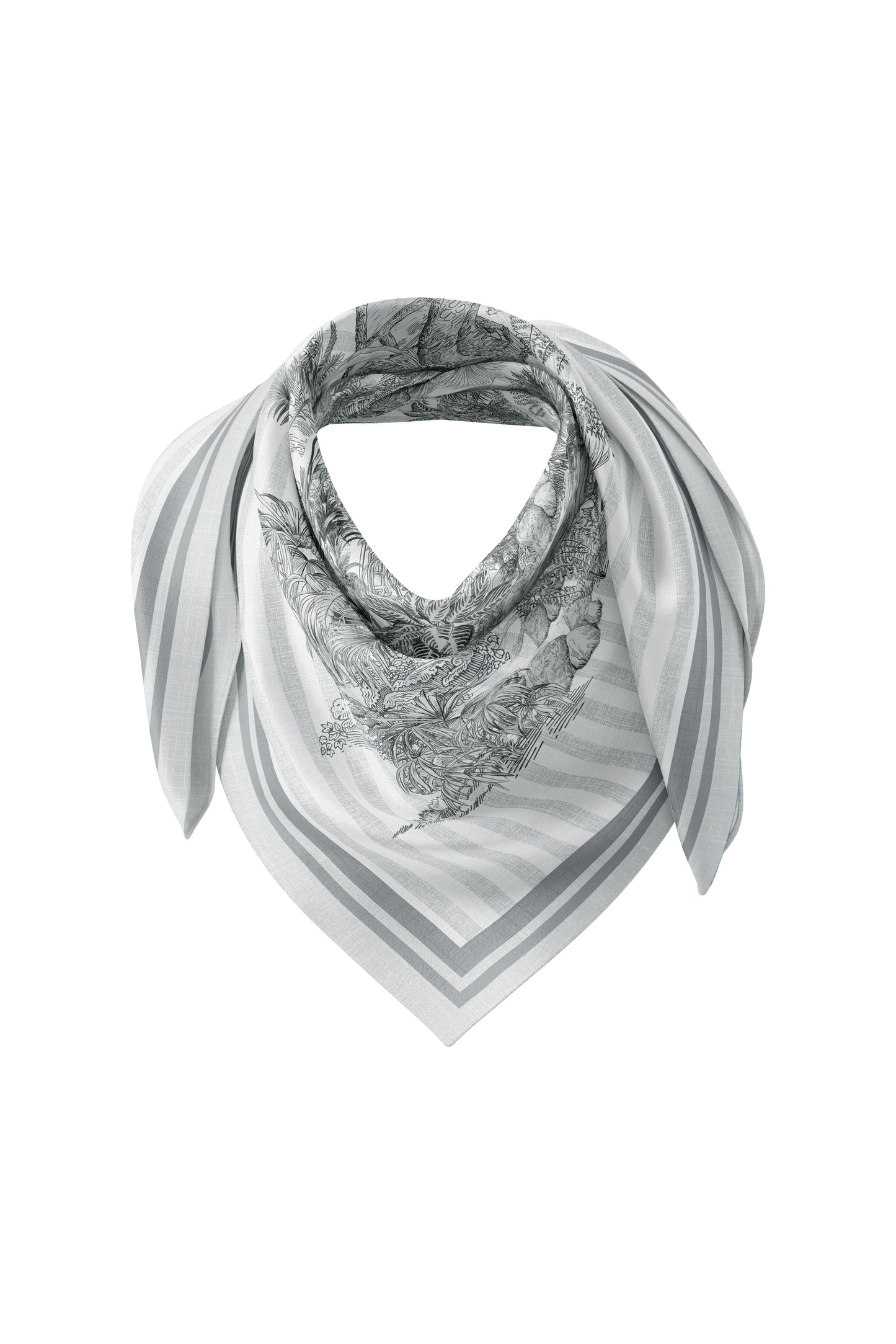 Toile Memoirs Scarf - Cloud
