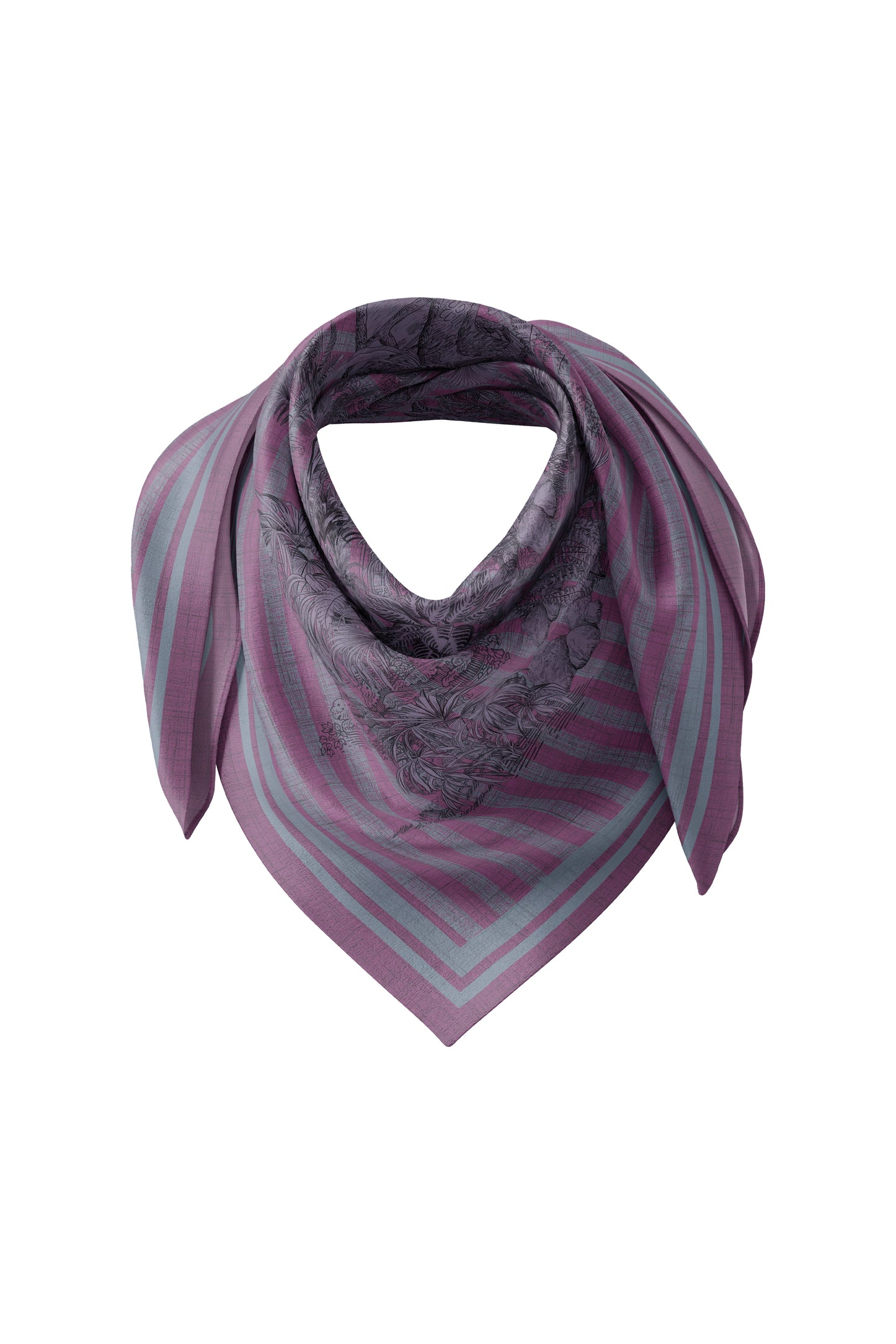 Toile Memoirs Scarf - Plum
