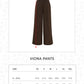 Viona Pants - Dark Brown